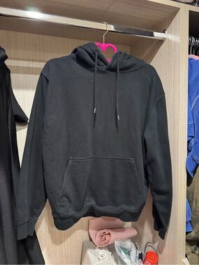 Fashion Nova Black Hooded Pullover Sweatshirt